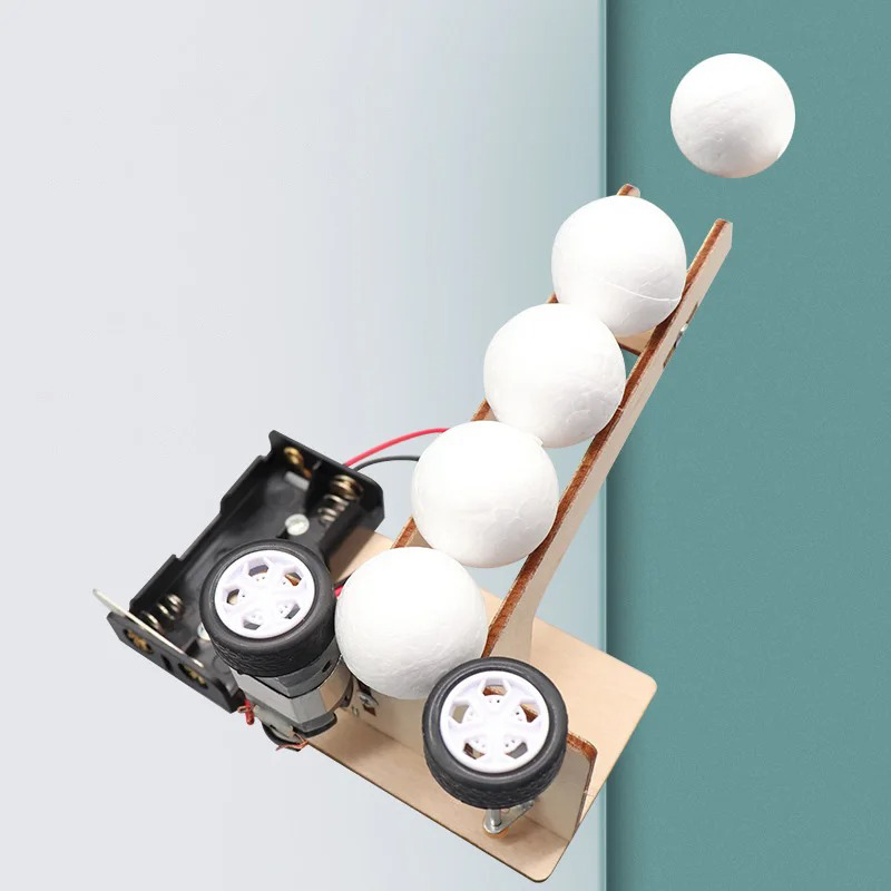 Science And Invention - Electric Ball Pitching Machine Kits DIY