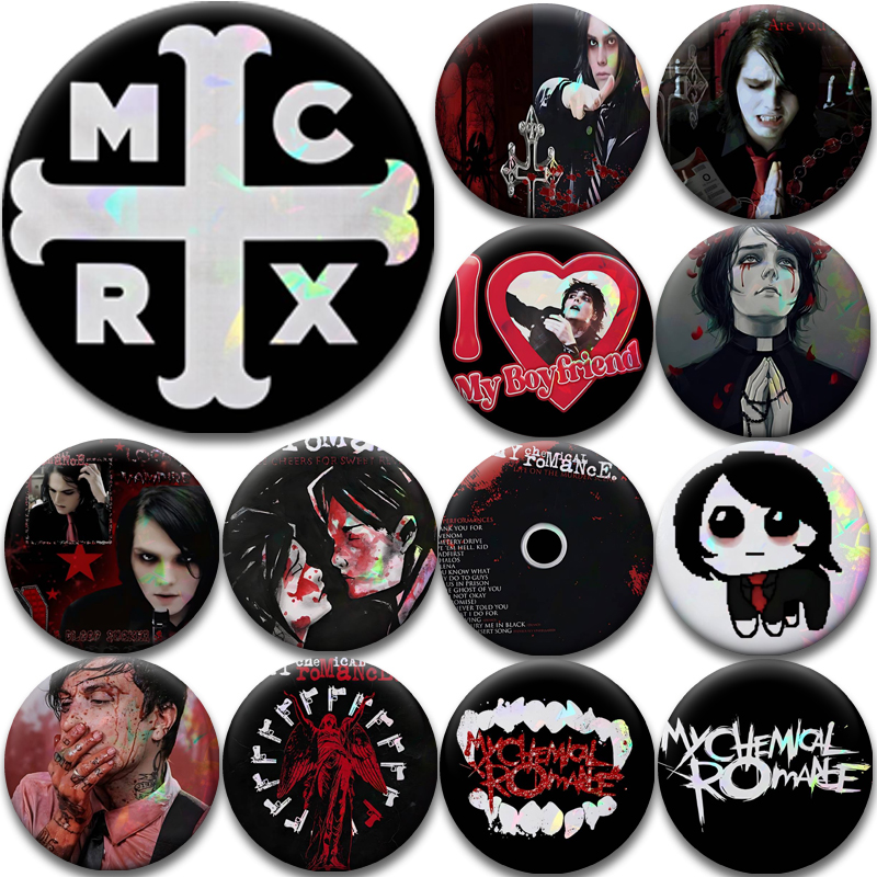 Science Bob - My Chemical Romance Figures Brooches Enamel
