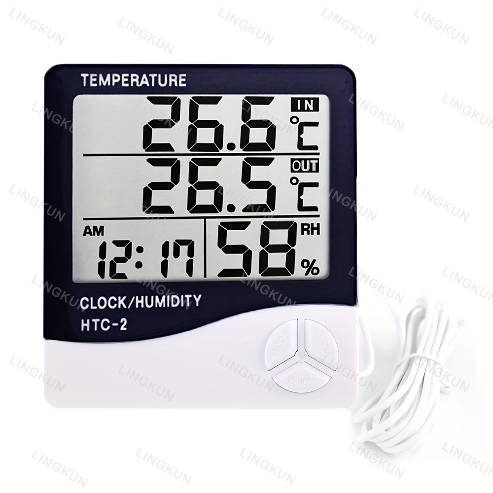 LCD Digital Thermometer Hygrom - Weather Station Indoor 评论和价格