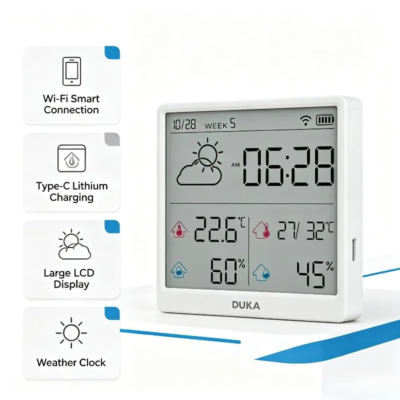 DUKA ATuMan Wi-Fi Smart Temper - Weather Station Indoor 评论和价格