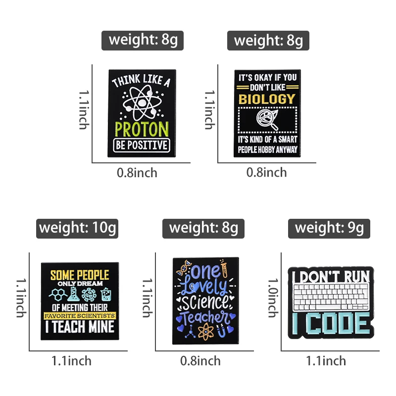 Program Code Sets Enamel Pins  - Science Bob 评论和价格