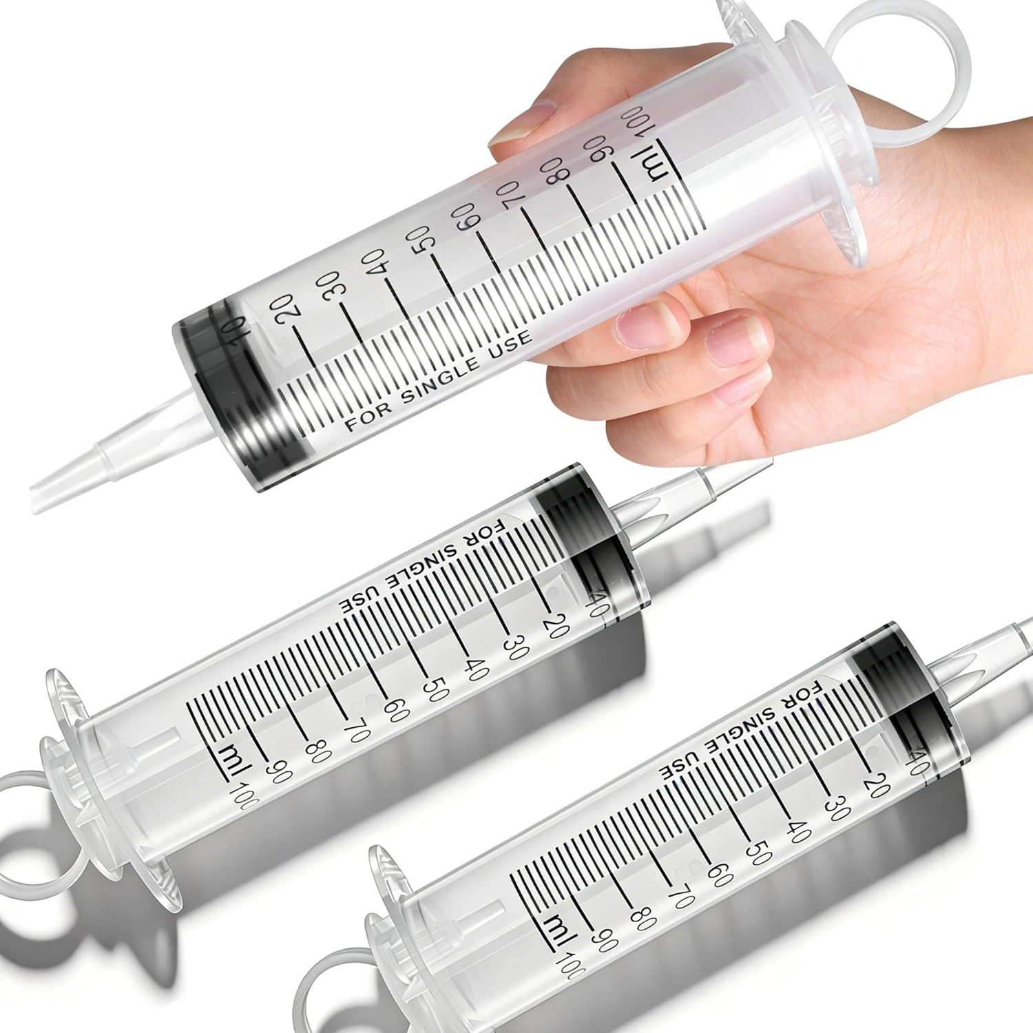 3-Pack Large Syringes (100ml), - Science And Invention 评论和价格