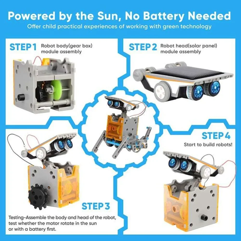 13 in 1 Solar Powered Robot Sc - Science Robot 评论和价格